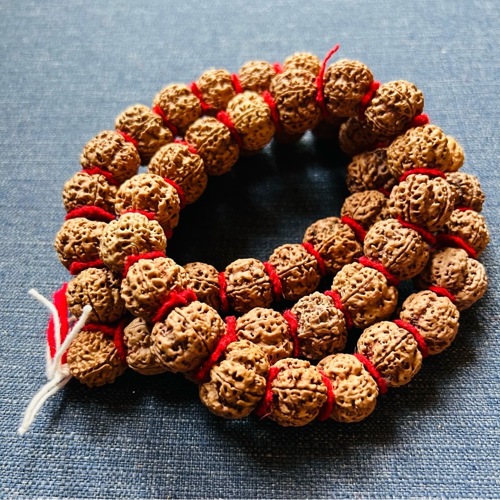 Rudrakhsha Mala Original 55 beads 5 Face for chanting, healing, meditation
